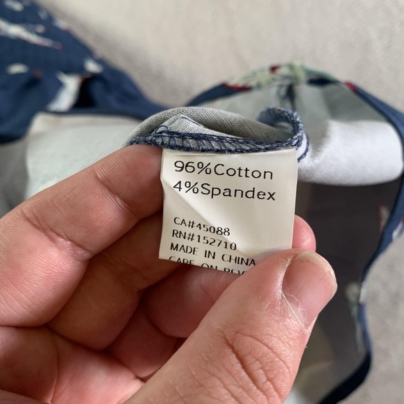 Miss Lulo Dress Womens 1X Blue Bird Print Fit & Flare Button Sleeveless NEW - Picture 11 of 15